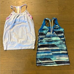 Ivivva girls tank tops sz 7 both new retail $75ea